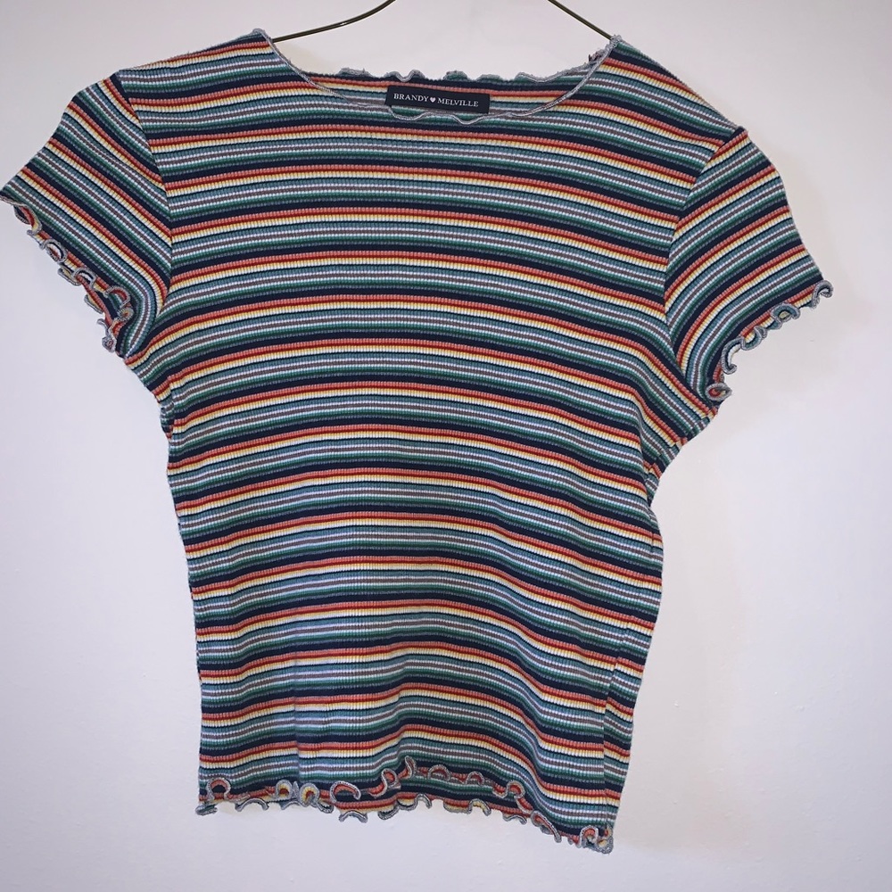 Brandy Melville rainbow crop top